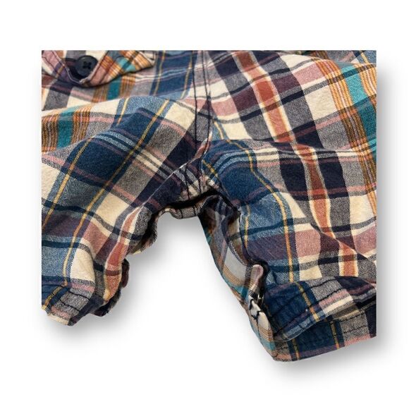 OshKosh B’Gosh Plaid Cargo Shortalls Size 18 Months - Picture 4 of 6